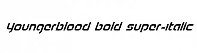 Youngerblood Bold Super-Italic  Fuentes Gratis Descargar
