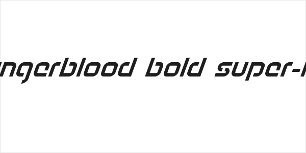 Youngerblood Bold Super-Italic Logo