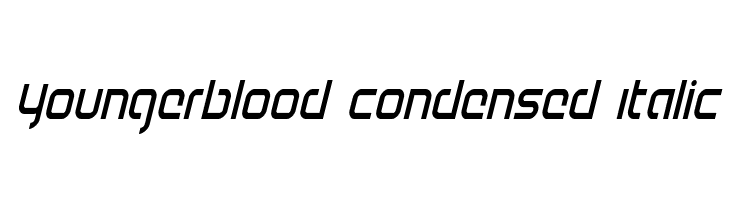 Youngerblood Condensed Italic  Descarca Fonturi Gratis