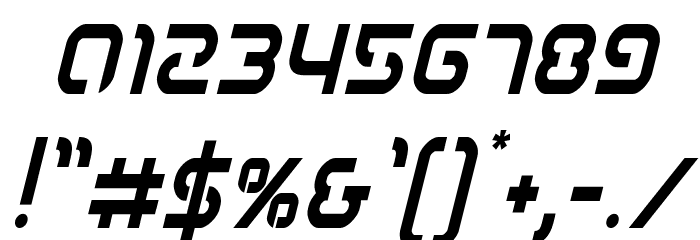 Youngerblood Condensed Italic Font OTHER CHARS
