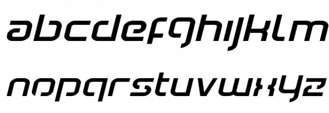 Youngerblood Expanded Italic Fonte MAIÚSCULAS