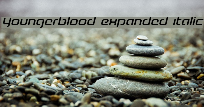 Youngerblood Expanded Italic Example 3