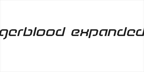 Youngerblood Expanded Italic Logo