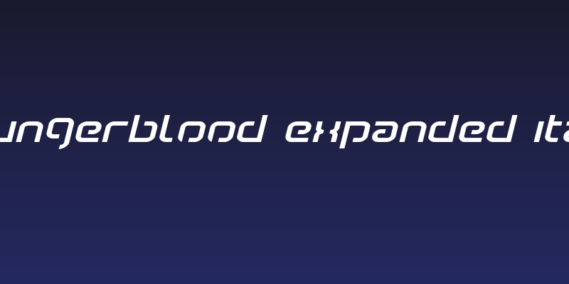 Youngerblood Expanded Italic Social Header