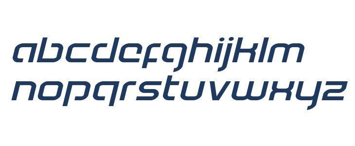 Youngerblood Expanded Italic Lowercase