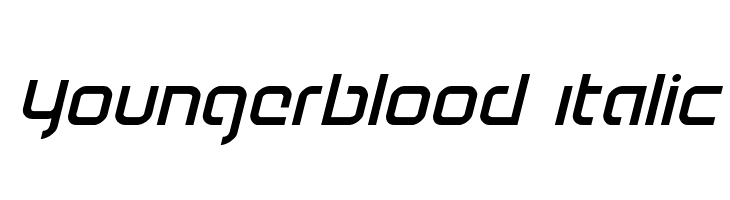 Youngerblood Italic  Free Fonts Download