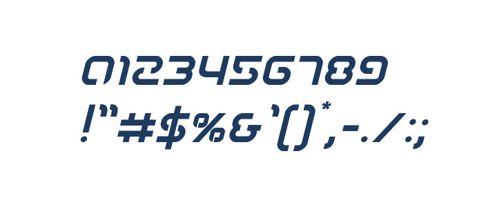 Youngerblood Italic Other Characters