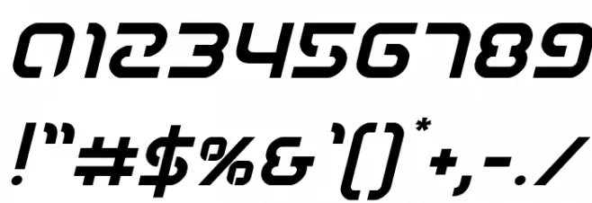 Youngerblood Italic Font OTHER CHARS