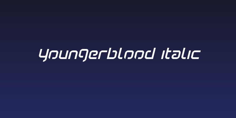 Youngerblood Italic Social Header