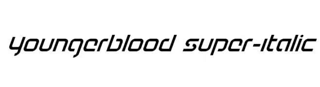 Youngerblood Super-Italic  Descarca Fonturi Gratis