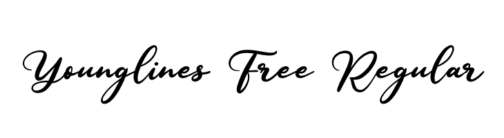 Younglines Free Regular  नि: शुल्क फ़ॉन्ट्स डाउनलोड