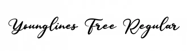 Younglines Free Regular  Free Fonts Download