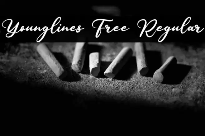 Younglines Free Regular Font examples
