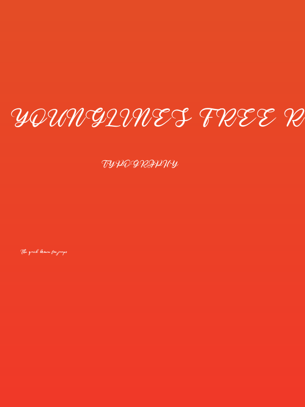 Younglines Free Regular Poster