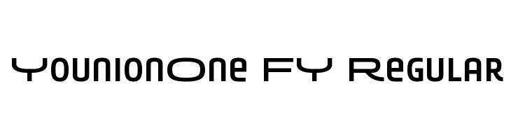 YounionOne FY Regular  font caratteri gratis