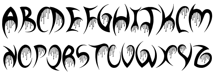 Your Bloody Choice Font LOWERCASE