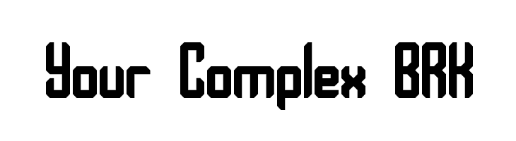 Your Complex BRK  les polices de caractères gratuit tlcharger