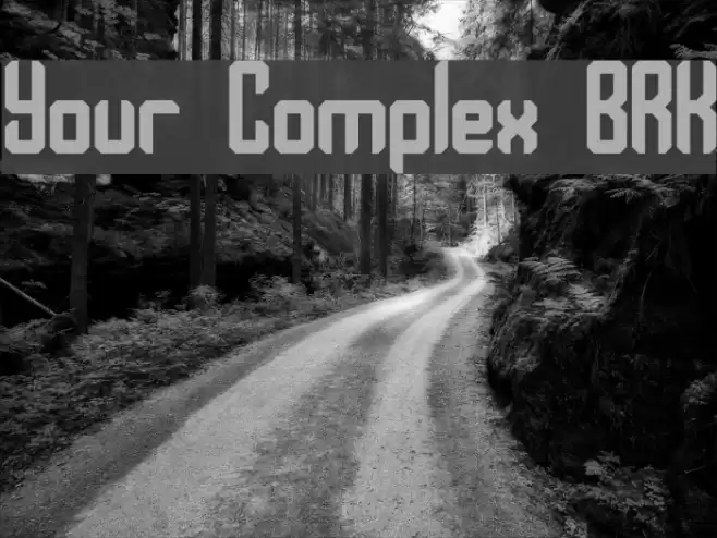 Your Complex BRK Font examples