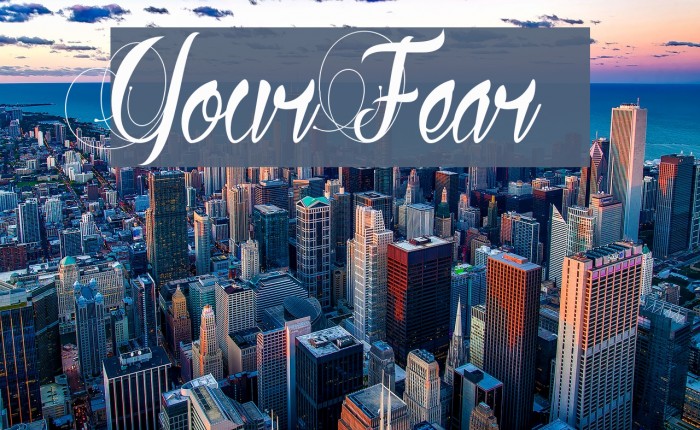 Your Fear Font examples