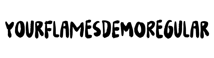 Your Flames DEMO Regular  font caratteri gratis