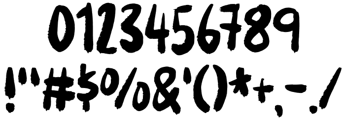 Your Flames DEMO Regular Font OTHER CHARS