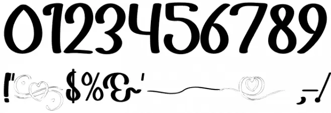 Your Love Tonight Font OTHER CHARS