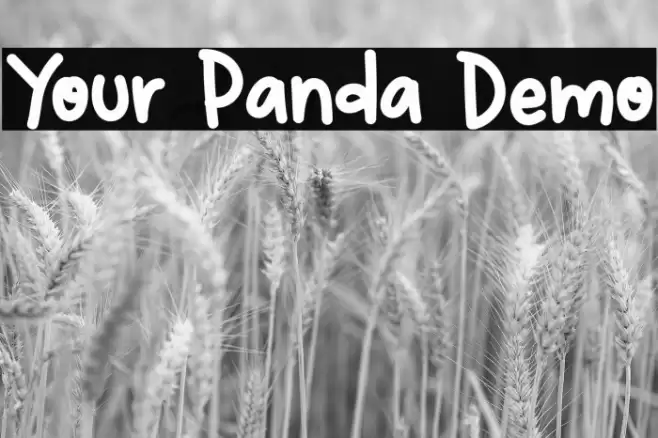 Your Panda Demo Font examples
