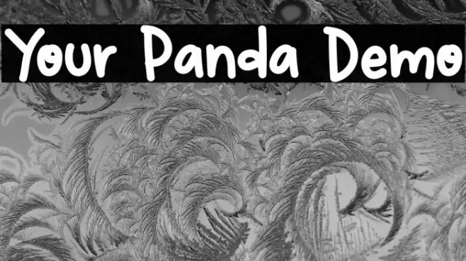 Your Panda Demo Font examples