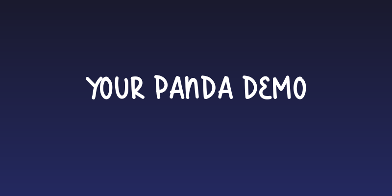 Your Panda Demo Social Header