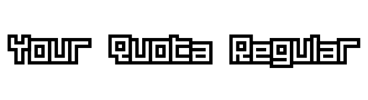Your Quota Regular  フリーフォントのダウンロード