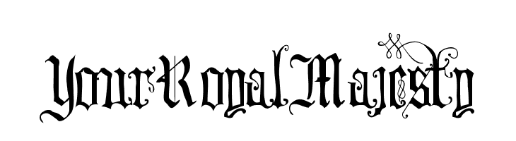 Your Royal Majesty  フリーフォントのダウンロード
