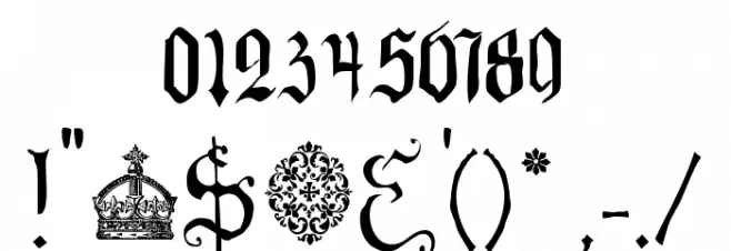 Your Royal Majesty Font OTHER CHARS