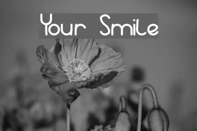 Your Smile Font examples