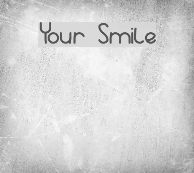 Your Smile Font examples
