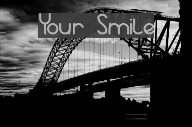 Your Smile Font examples