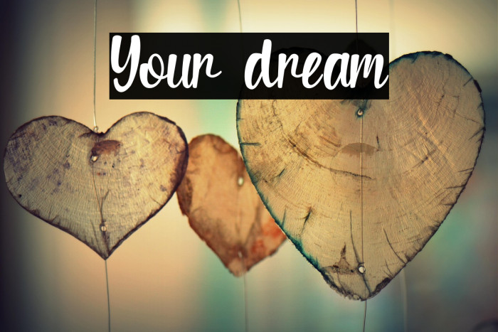 Your dream Example 1
