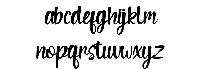 Your dream Font LOWERCASE