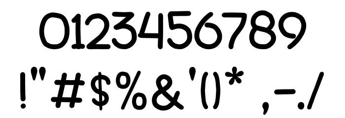 Your name font Font OTHER CHARS