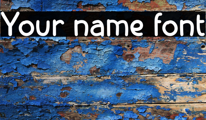 Your name font Example 2