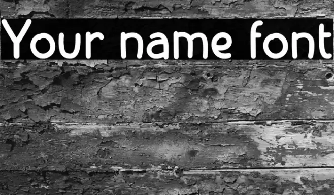 Your name font Font examples