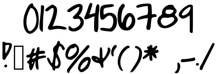 YourForever Font OTHER CHARS