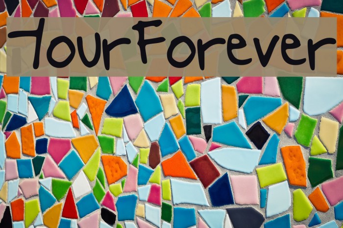 YourForever Font examples