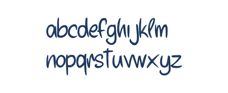 YourHighschoolCrush-Regular Lowercase