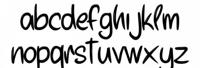 YourHighschoolCrush-Regular फ़ॉन्ट लोअरकेस