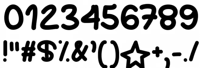 YourStar Font OTHER CHARS