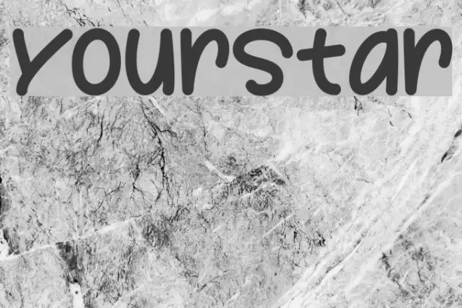 YourStar Font examples