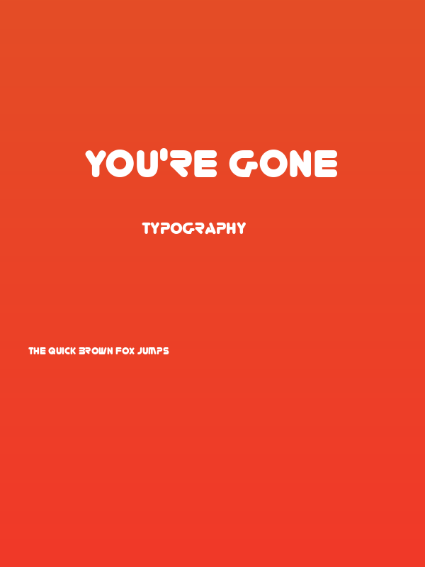 You're Gone Poster