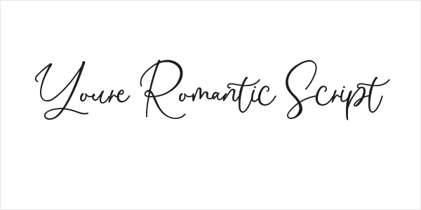Youre Romantic Script Logo