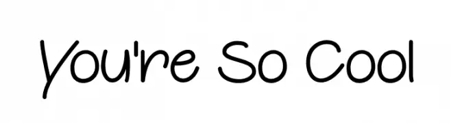 You're So Cool  font caratteri gratis