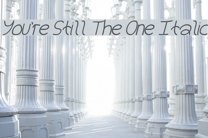 You're Still The One Italic Example 3